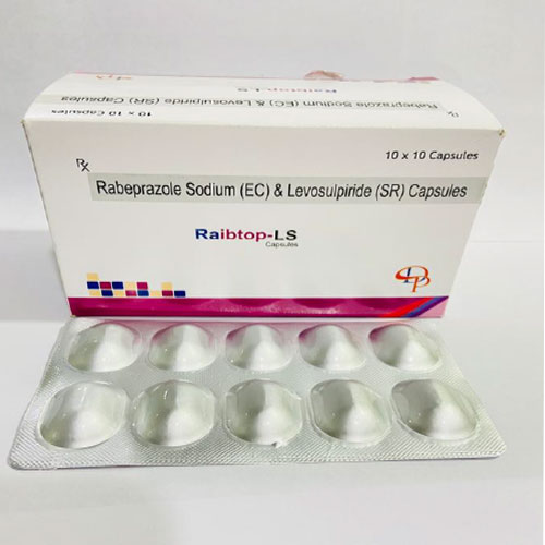 Product Name: Raibtop LS, Compositions of Raibtop LS are Rabeprazole Sodium (EC) and Levosulpiride (SR) Capsules - Disan Pharma