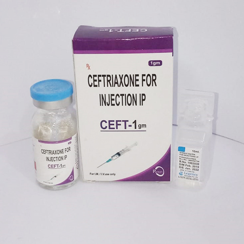 Product Name: CEFT1gm Injection, Compositions of CEFT1gm Injection are Ceftriaxone 1000mg  - JV Healthcare