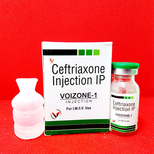 Product Name: Voizone 1, Compositions of Voizone 1 are Ceftriaxone 1 gm Injection - Voizmed Pharma Private Limited