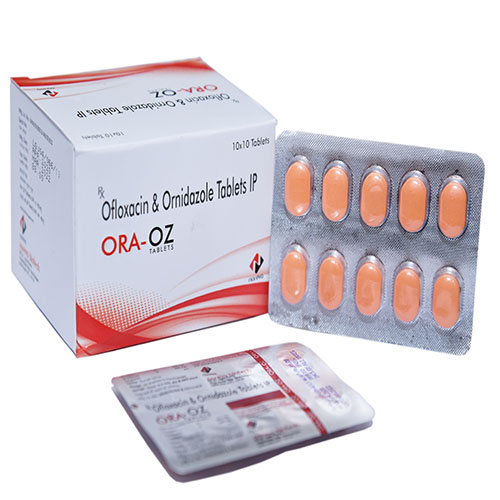 Product Name: Ora oz, Compositions of Ora oz are Ofloxacin & Ornidazole - Noreva Biotech