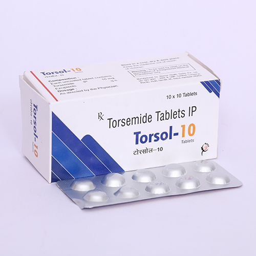 Product Name: TORSOL 10, Compositions of TORSOL 10 are Torsemide Tablets IP - Biomax Biotechnics Pvt. Ltd