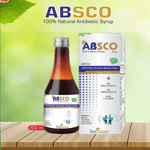 Product Name: Absco, Compositions of are 100% Natural Antibiotic Syrup - Pharma Drugs and Chemicals