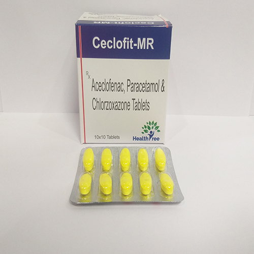 Product Name: Ceclofit MR, Compositions of Ceclofit MR are Aceclofenac,Paracetamol & Chlorzoxazone Tablets  - Healthtree Pharma (India) Private Limited