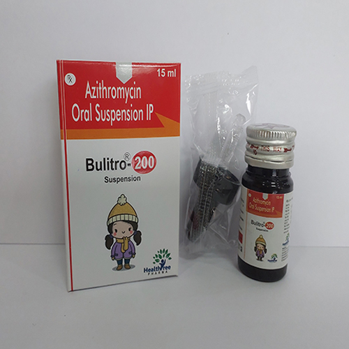 Product Name: Bulitro 200, Compositions of Bulitro 200 are Azithromycin Oral Suspension IP - Healthtree Pharma (India) Private Limited