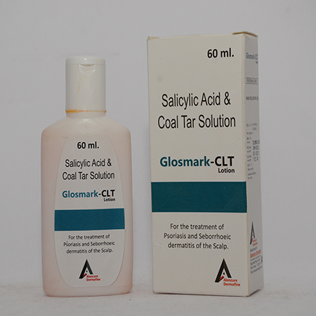 Product Name: GLOSMARK CLT, Compositions of GLOSMARK CLT are Salicylic Acid & Coal Tar Solution - Alencure Biotech Pvt Ltd