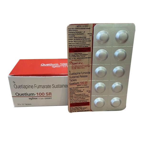 Product Name: QUETIUM 100 SR, Compositions of QUETIUM 100 SR are Quetiapine Fumarate Sustained - Fawn Incorporation