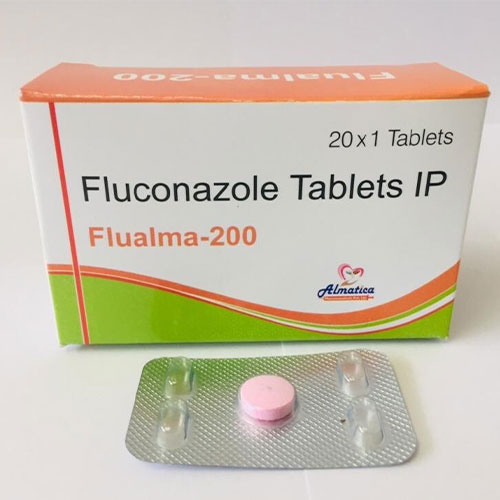 Product Name: Flualma 200, Compositions of Flualma 200 are Fluconazole - Almatica Pharmaceuticals Private Limited