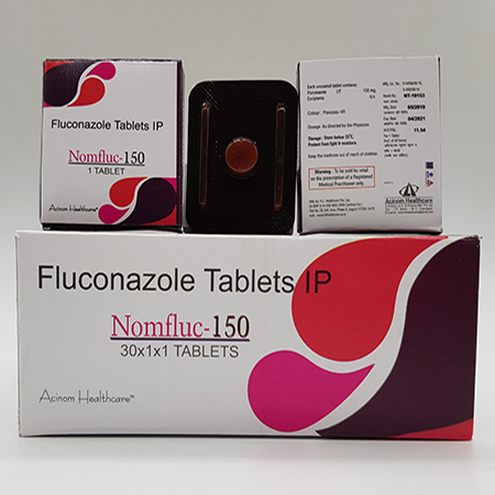 Product Name: Nomfluc 150, Compositions of Nomfluc 150 are Fluconazole Tablets IP - Acinom Healthcare