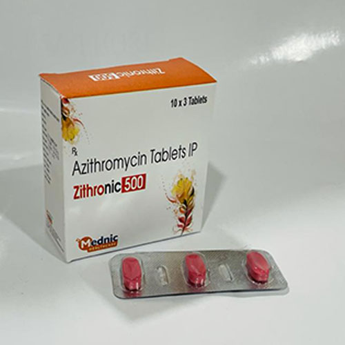 Product Name: Zithronic 500, Compositions of are Azithromycin  - Mednic Healthcare Pvt. Ltd