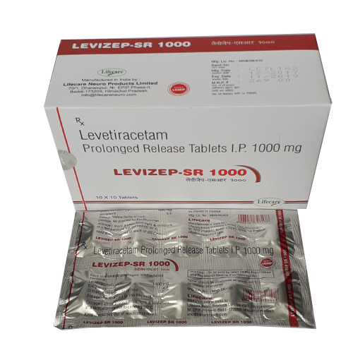 Product Name: Levizep SR 1000, Compositions of Levizep SR 1000 are Levetiracetam Prolonged Release Tablets IP 1000mg - Lifecare Neuro Products Ltd.