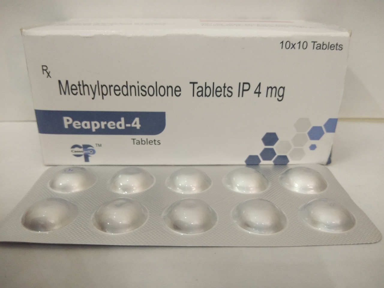 Product Name: Peapred 4, Compositions of Peapred 4 are Methylcobalamin Tablets IP 4 mg - Cassopeia Pharmaceutical Pvt Ltd