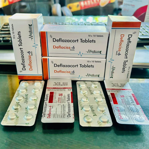 Product Name: DEFLACISS 6, Compositions of DEFLACISS 6 are Deflazacort Tabets  - Medicure LifeSciences