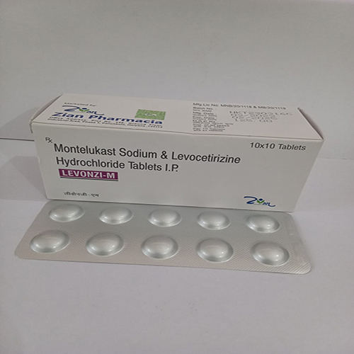 Product Name: LEVONZI M, Compositions of LEVONZI M are Montelukast Sodium & Levocetirizine Hydrochloride Tablets I.P. - Arlig Pharma