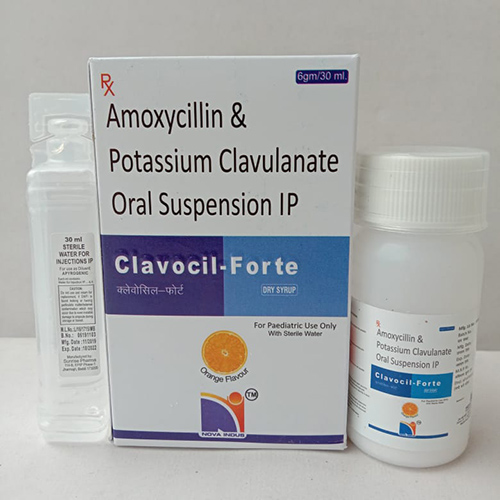 Product Name: Clavocil Forte, Compositions of Clavocil Forte are Amoxicyllin &  Potassium Clavunate Oral Suspension IP - Nova Indus Pharmaceuticals