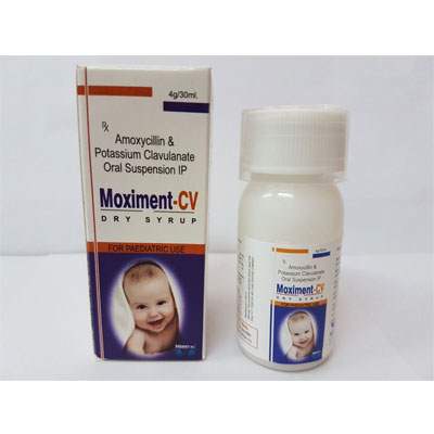 Product Name: Moximent cv, Compositions of Moximent cv are Amoxycillin and Potassium Clavulanate Oral Suspension IP  - Cubic Lifesciences Private Limited