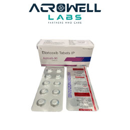 Product Name: Acroxib 90, Compositions of Acroxib 90 are Etoricoxib Tablets Ip - Acrowell Labs Private Limited