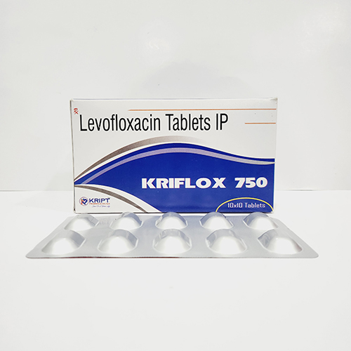 Product Name: KRIFLOX 750, Compositions of KRIFLOX 750 are Levofloxacin Tablets IP - Kript Pharmaceuticals