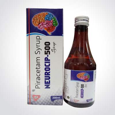 Product Name: NEUROCIP 500, Compositions of NEUROCIP 500 are Piracetam Syrup - Alardius Healthcare