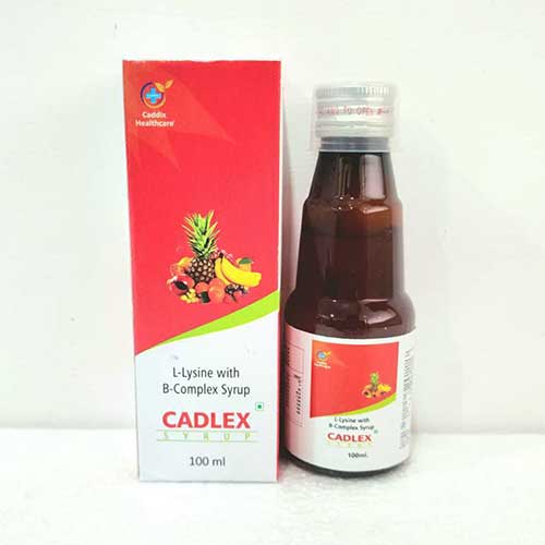 Product Name: Cadlex, Compositions of Cadlex are L-Lysine with B-Complex syrup - Caddix Healthcare