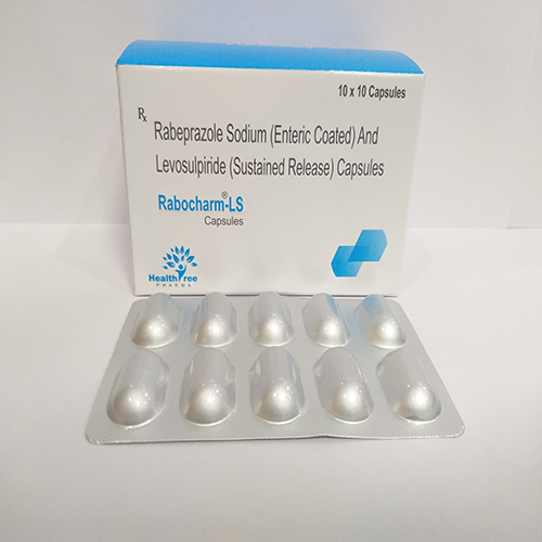 Product Name: Rabocharm LS, Compositions of Rabocharm LS are Rabeprazole Sodium (EC)  &  Domperidone (SR) Capsules - Healthtree Pharma (India) Private Limited