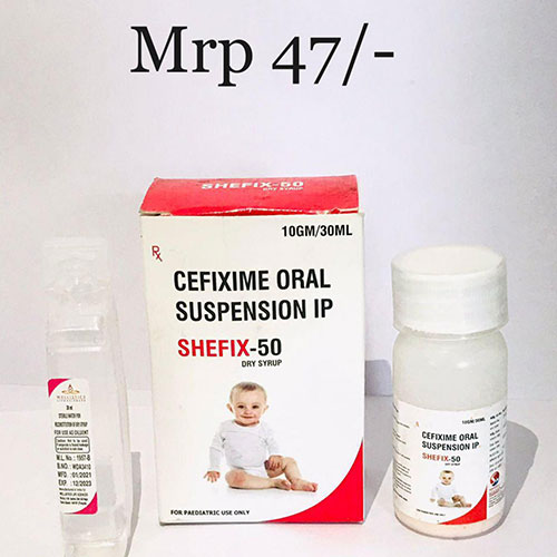 Product Name: Shefix 50, Compositions of Shefix 50 are Cefixime Oral - Shedwell Pharma Private Limited