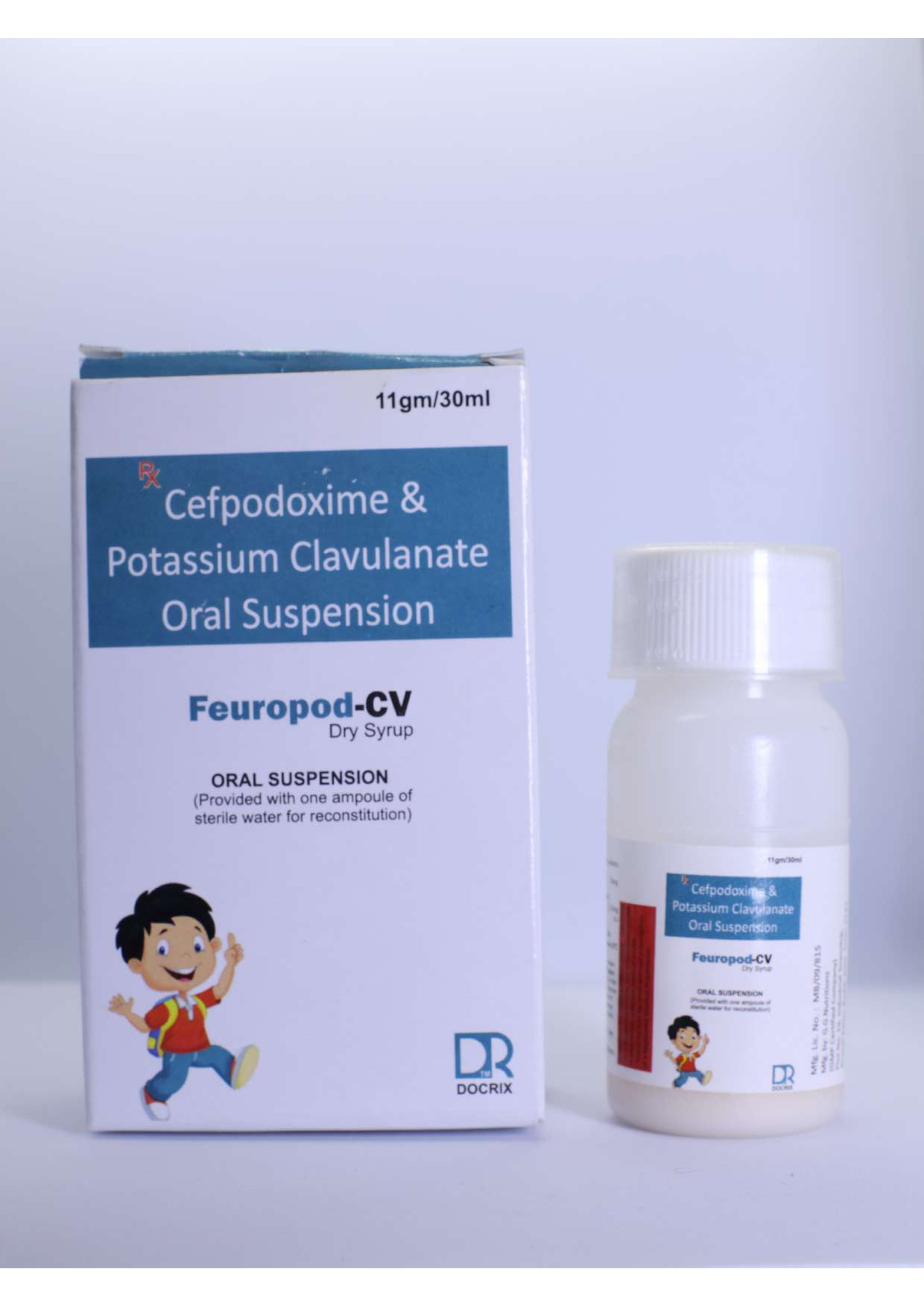 Product Name: Feuropod CV, Compositions of Feuropod CV are Cefpodoxime & Potassium Clavulanate Oral Suspension IP - Docrix Healthcare