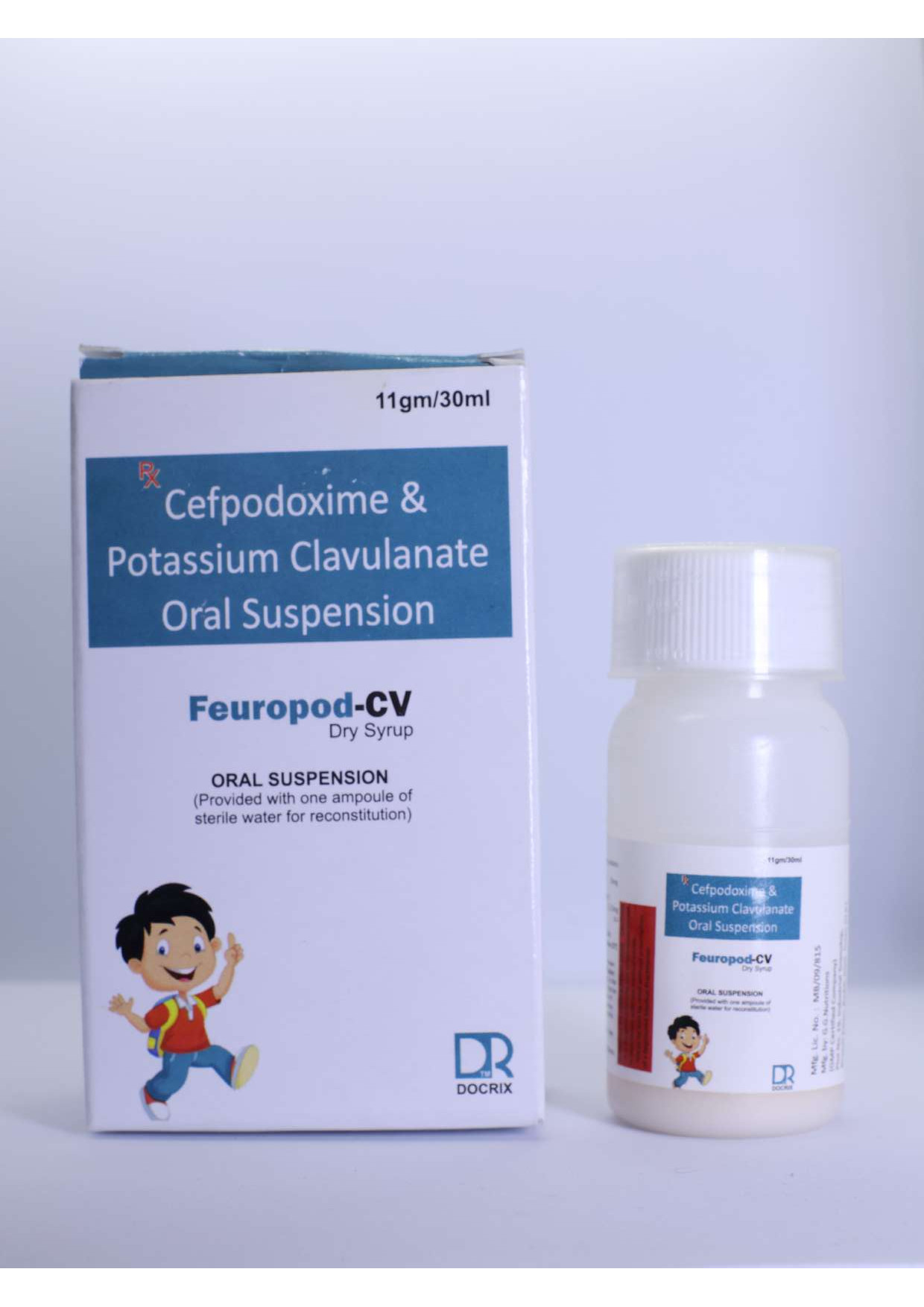 Product Name: Feuropod CV, Compositions of Feuropod CV are Cefpodoxime & Potassium Clavulanate Oral Suspension IP - Docrix Healthcare
