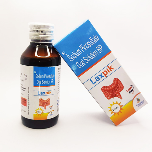 Product Name: Laxpik, Compositions of Laxpik are Liquid Paraffin Picossulphate Oral Solution Bp - Peakwin Healthcare