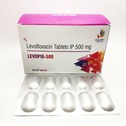 Product Name: Levopik 500, Compositions of Levopik 500 are Levofloxacin Tablets Ip 500mg - Peakwin Healthcare
