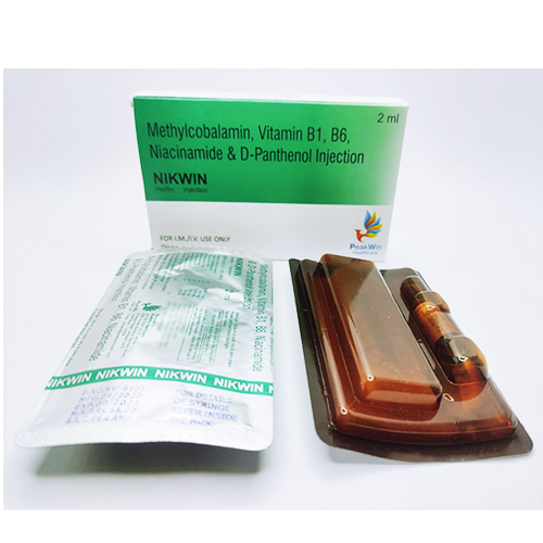 Product Name: Nikwin 2500, Compositions of Nikwin 2500 are Methylcobolomin Injection - Peakwin Healthcare