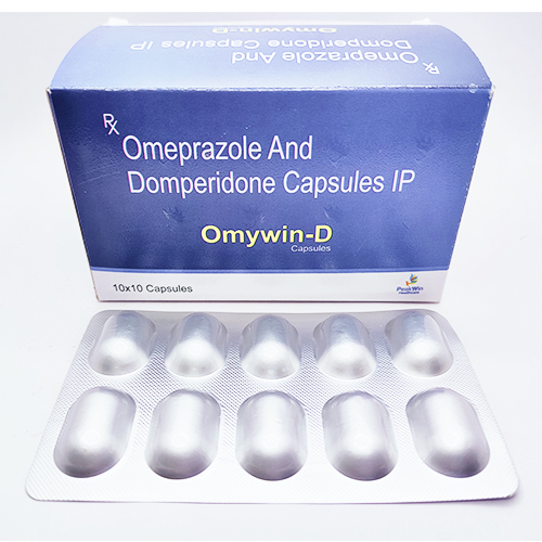 Product Name: Omywin D, Compositions of Omywin D are Omeprazole And Domperidone Capsules Ip - Peakwin Healthcare