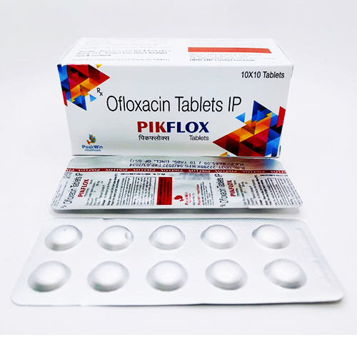 Product Name: Pikflox, Compositions of Pikflox are Ofloxacin Tablets Ip - Peakwin Healthcare