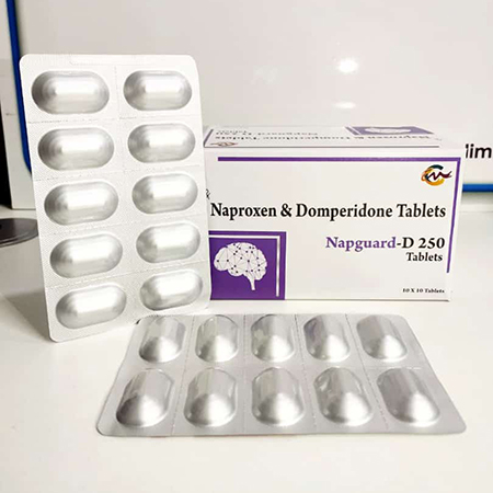 Product Name: Napguard D 250, Compositions of Napguard D 250 are Naproxen & Domperidone Tablets - Asterisk Laboratories