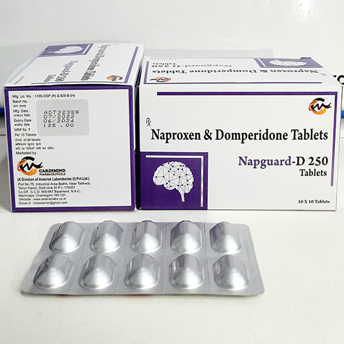 Product Name: Napguard P 250, Compositions of Napguard P 250 are Naproxen & Domperidone Tablets - Asterisk Laboratories
