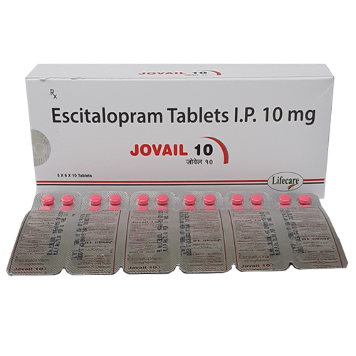 Product Name: Jovail 10, Compositions of Jovail 10 are Escitalopram Tablets IP - Lifecare Neuro Products Ltd.