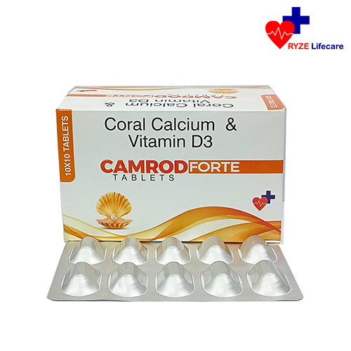 Product Name: CAMROD FORTE , Compositions of CAMROD FORTE  are Coral Calcium & Vitamin D3  - Ryze Lifecare