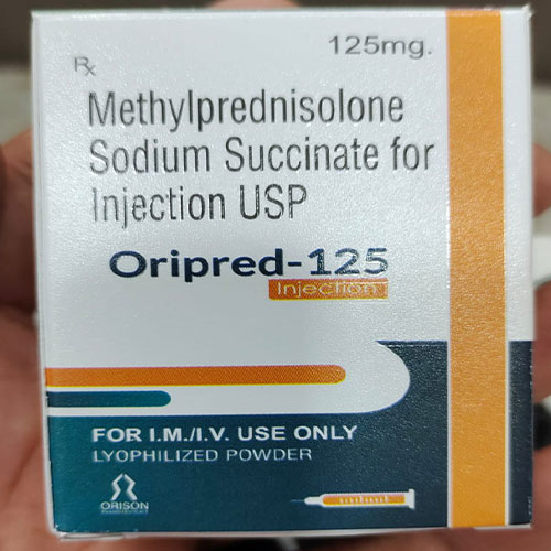 Product Name: Oripred 125, Compositions of Oripred 125 are Methylprednisolone Sodium Succinate - G N Biotech