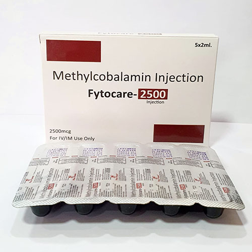 Product Name: Fytocare 2500, Compositions of Fytocare 2500 are Methylcobalamin Injection - Pride Pharma