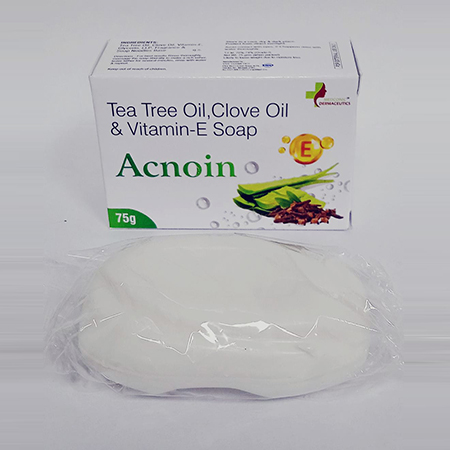 Product Name: Acnoin, Compositions of Acnoin are Tea Tree Oil,Clove Oil & Vitamin-E Soap - Ronish Bioceuticals