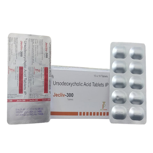 Product Name: Jecliv300, Compositions of Jecliv300 are Ursodeoxycholic Acid IP - Jecks Pharma