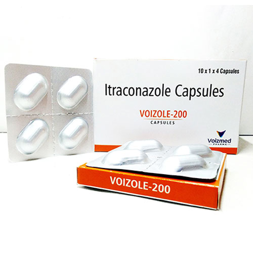 Product Name: Voizole 200, Compositions of Voizole 200 are Itraconazole 200 mg - Voizmed Pharma Private Limited