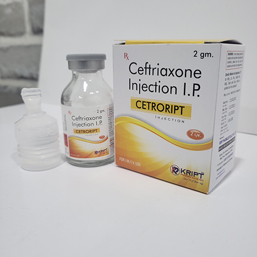 Product Name: Cetroript, Compositions of Cetroript are Ceftriaxone Injection I.P - Kript Pharmaceuticals