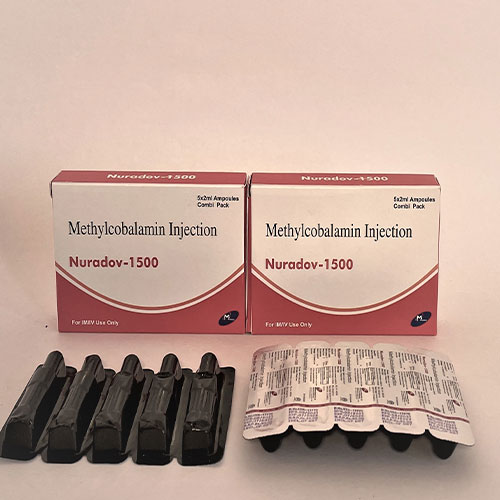 Product Name: Nuradov 1500, Compositions of Nuradov 1500 are methylcobalamin - Mondove Biotech Pvt Ltd