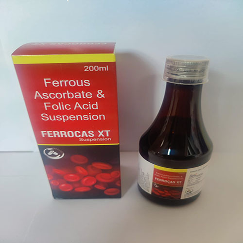 Product Name: Ferrocas xt, Compositions of Ferrocas xt are Ferrous Ascorbate & Folic Acid - Medicasa Pharmaceuticals