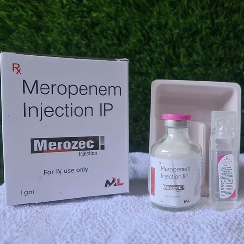 Product Name: Merozec, Compositions of Merozec are Meropenem Injection IP - Medizec Laboratories