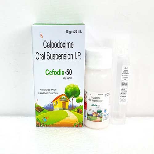 Product Name: Cefodix 50, Compositions of Cefodix 50 are Cefpodoxime Oral Suspension IP - Caddix Healthcare