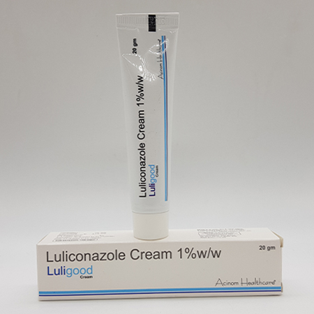 Product Name: Luligood, Compositions of Luligood are Luliconazole Cream 1% w w - Acinom Healthcare