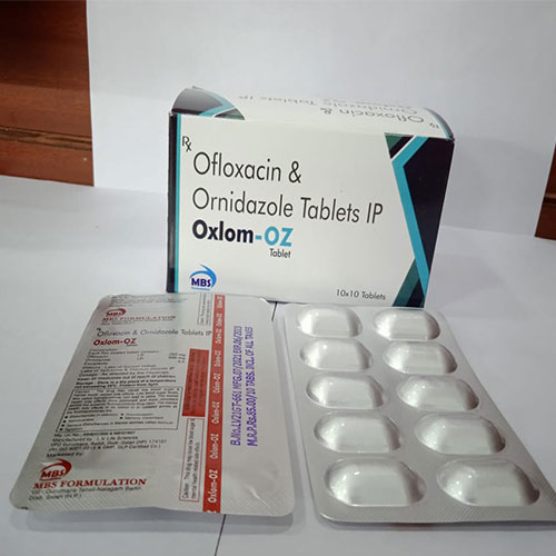 Product Name: Oxlom OZ, Compositions of Oxlom OZ are Ofloxacin & Ornidazole - MBS Formulation