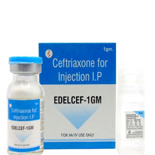Product Name: EDELCEF, Compositions of EDELCEF are Ceftriaxone - Edelweiss Lifecare