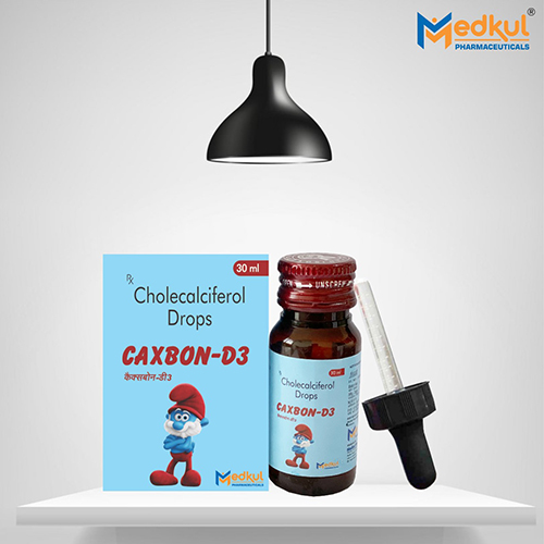 Product Name: Caxbon D3, Compositions of Caxbon D3 are Cholecalciferol Drops - Medkul Pharmaceuticals